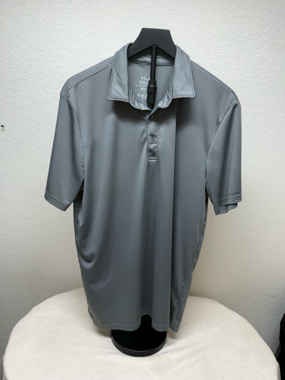 Huk Men's Grey Performance Polo Shirt